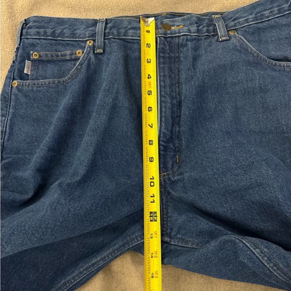 Carhartt Rugged Flex Relaxed Fit Light Wash Denim Blue Jeans Size 38X32 Mens - Picture 7 of 9
